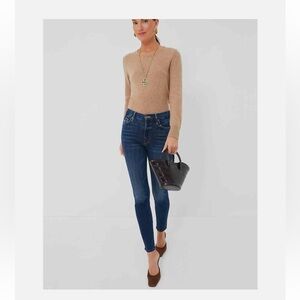 MOTHER High Rise Dark Blue Jeans